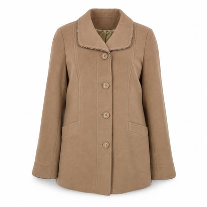 Eastex Women's Beige Wool Blend Coat Size 16