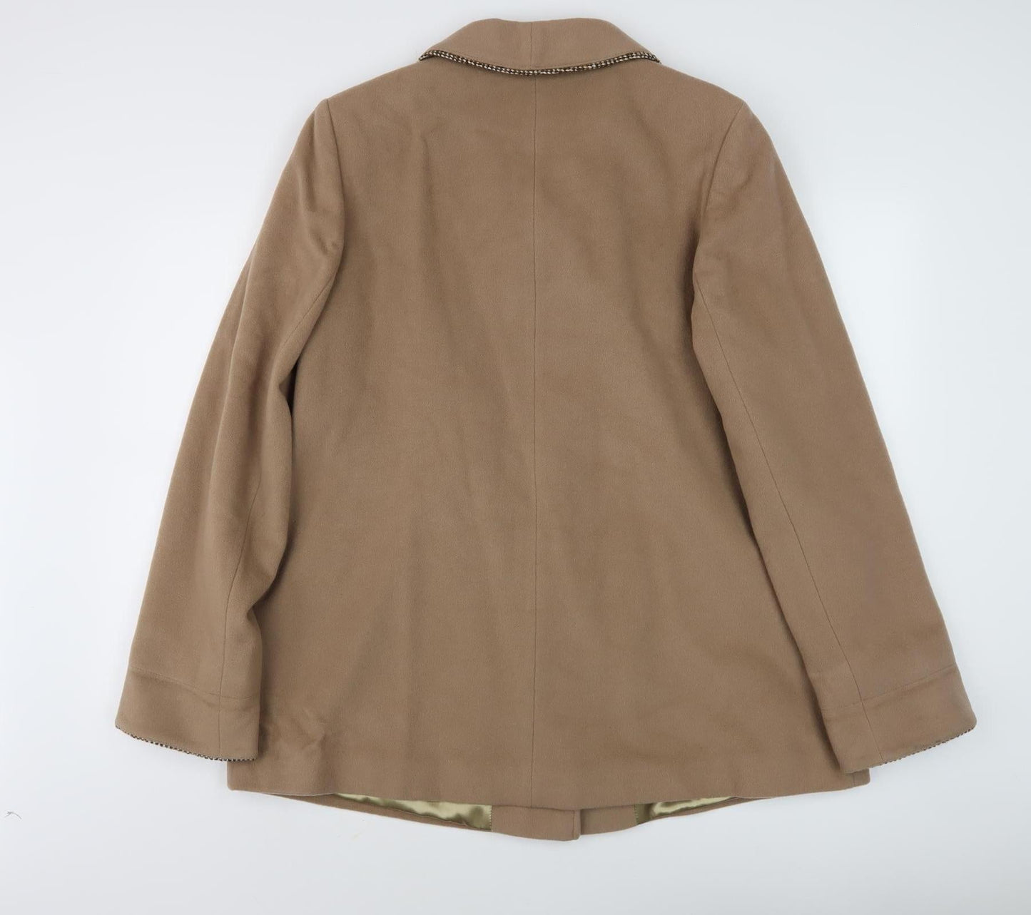 Eastex Women's Beige Wool Blend Coat Size 16