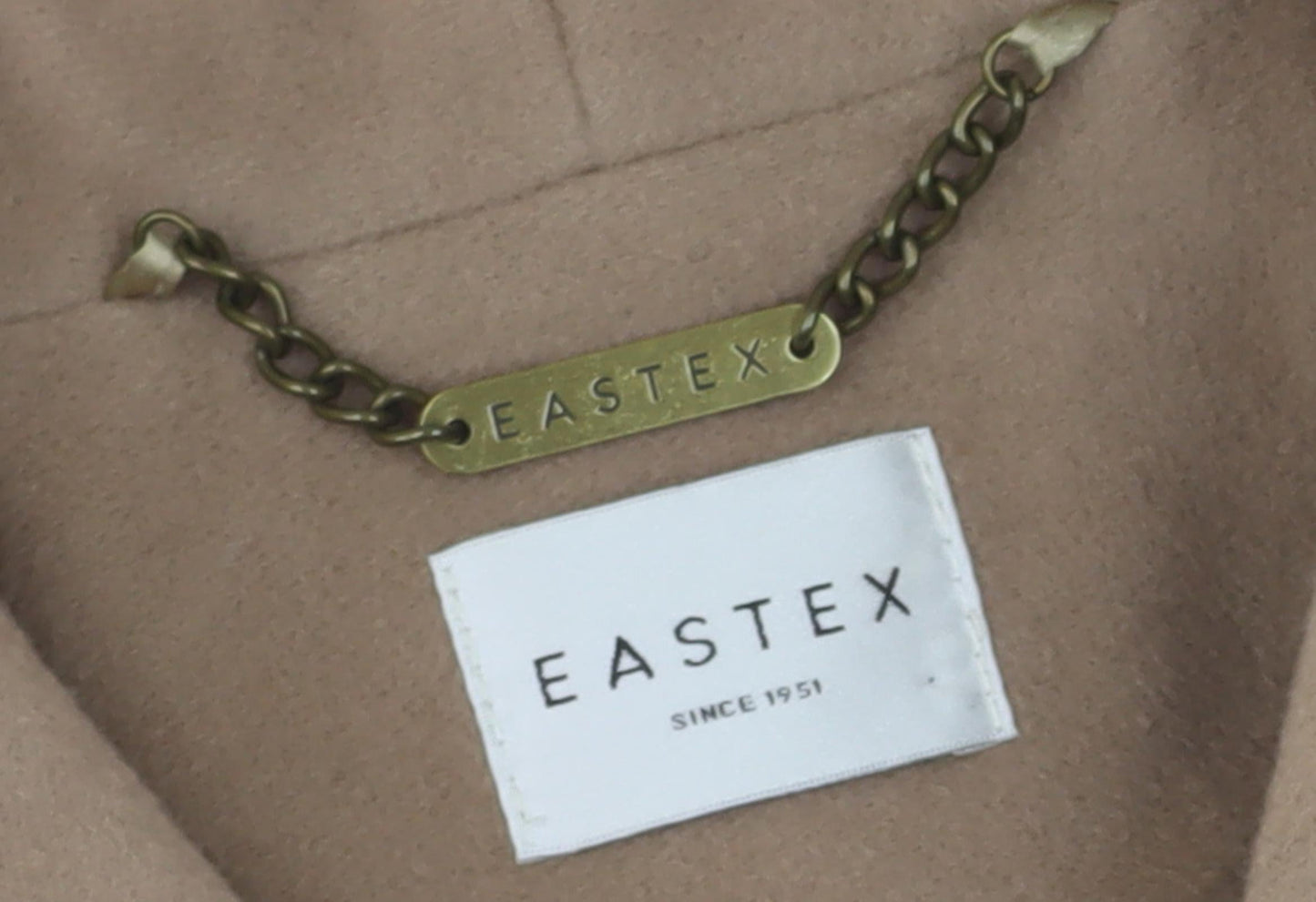 Eastex Women's Beige Wool Blend Coat Size 16