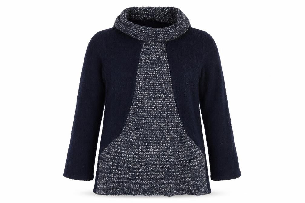 Klass Women's Black Cowl Neck Jumper M
