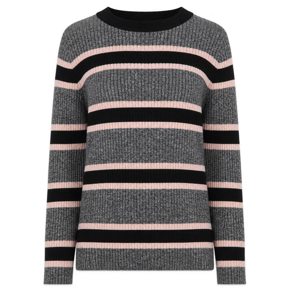 H&M Women's Multicoloured M Striped Pullover Jumper
