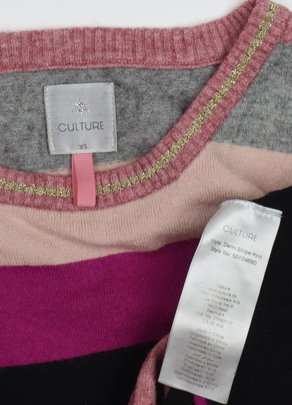 Culture Women's Multicoloured Striped Pullover XS