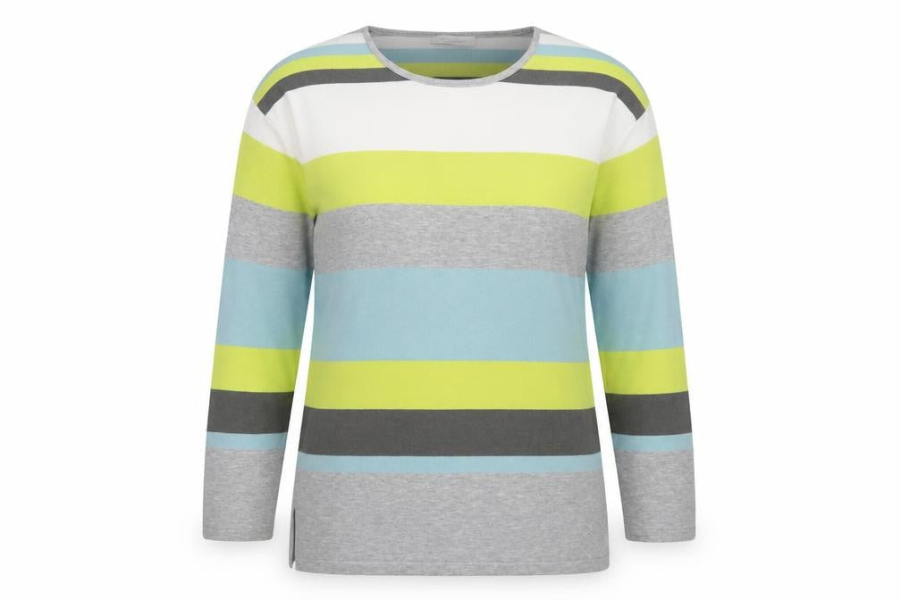 Christa Probst Women's Striped Multicoloured Pullover Size 14