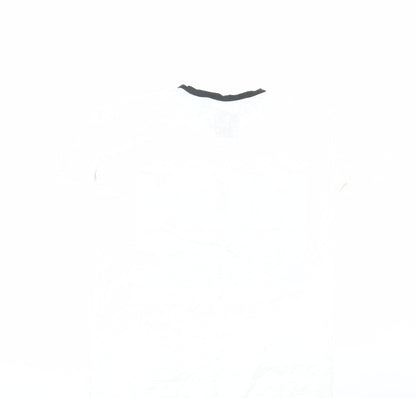 RUN Womens DMC White Ringer T-Shirt - Size 6
