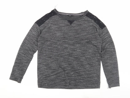 Next Women's Grey Pullover Jumper, Size 14, Casual Regular Fit