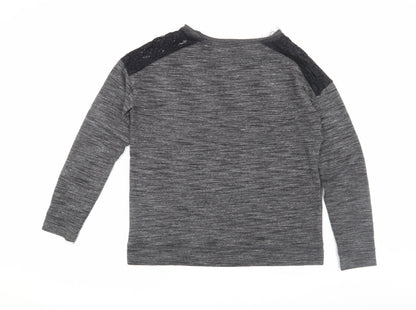 Next Women's Grey Pullover Jumper, Size 14, Casual Regular Fit