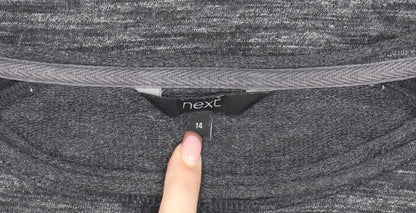Next Women's Grey Pullover Jumper, Size 14, Casual Regular Fit