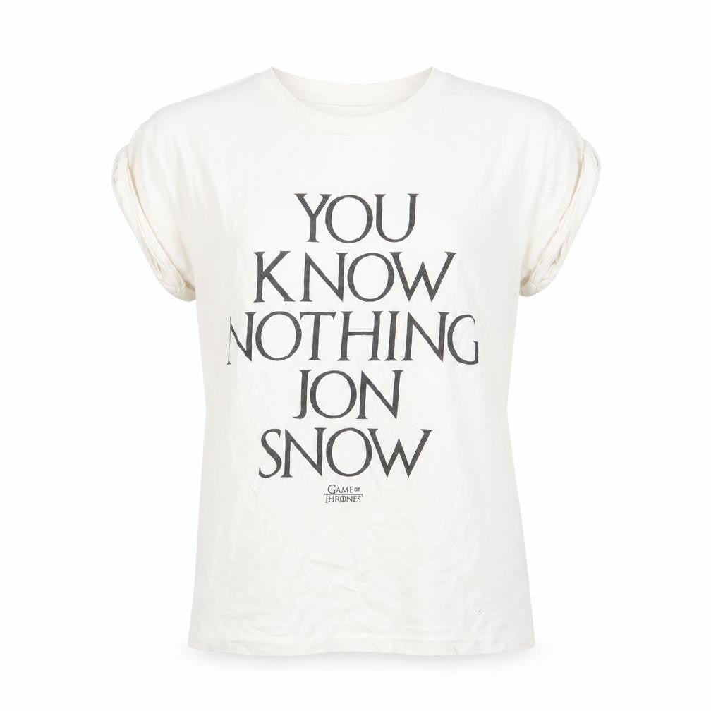 Atmosphere White Game of Thrones T-Shirt, Size 6, Quotes