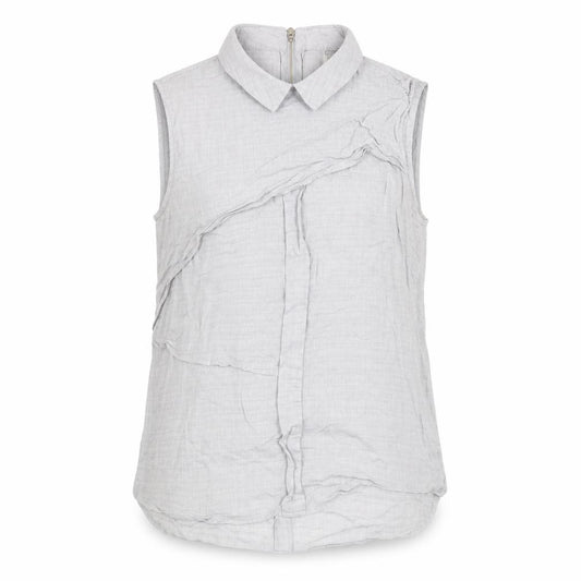 River Island Women's Grey Sleeveless Blouse UK 14