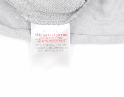 Brand and care label for Rascal boys’' grey jogger trousers 9-10 years activewear