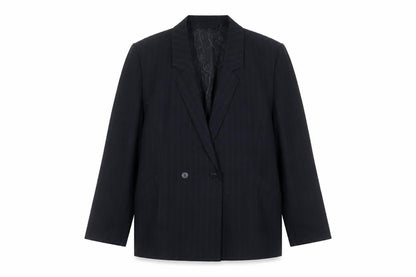 Poli Women's Black Blazer UK 14 Double-Breasted