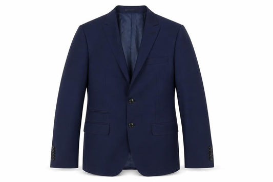 Linus Men's Blue Wool Blazer, Size 36, Regular Fit