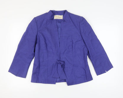 Additional front view of Roman Originals Women's Purple Blazer 12 Regular Lined