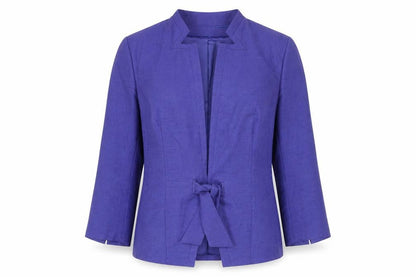 Front view of Roman Originals Women's Purple Blazer 12 Regular Lined