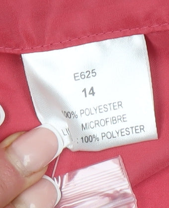 Damart Women's Red Mid-Length Coat Size 14