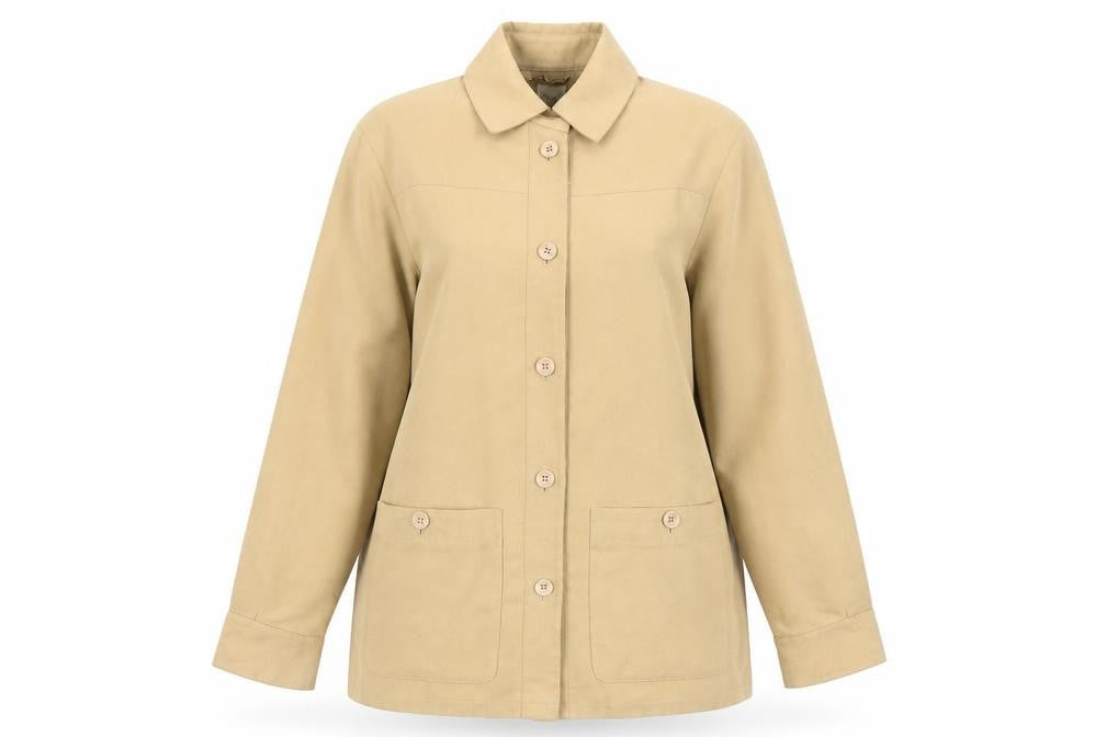 Viyella Women's Beige Mid-Length Jacket - Size S, Petite