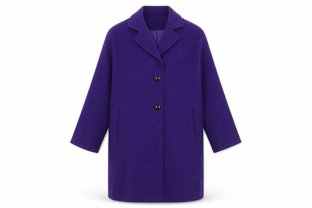 Helene Berman Women's Purple Overcoat Size 10