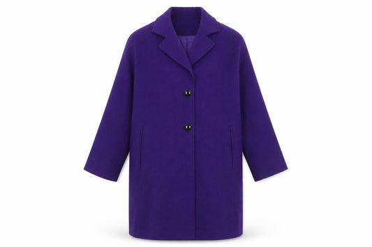 Helene Berman Women's Purple Overcoat Size 10
