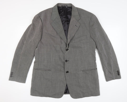 Pal Zileri Men's Grey Wool Blazer UK 44