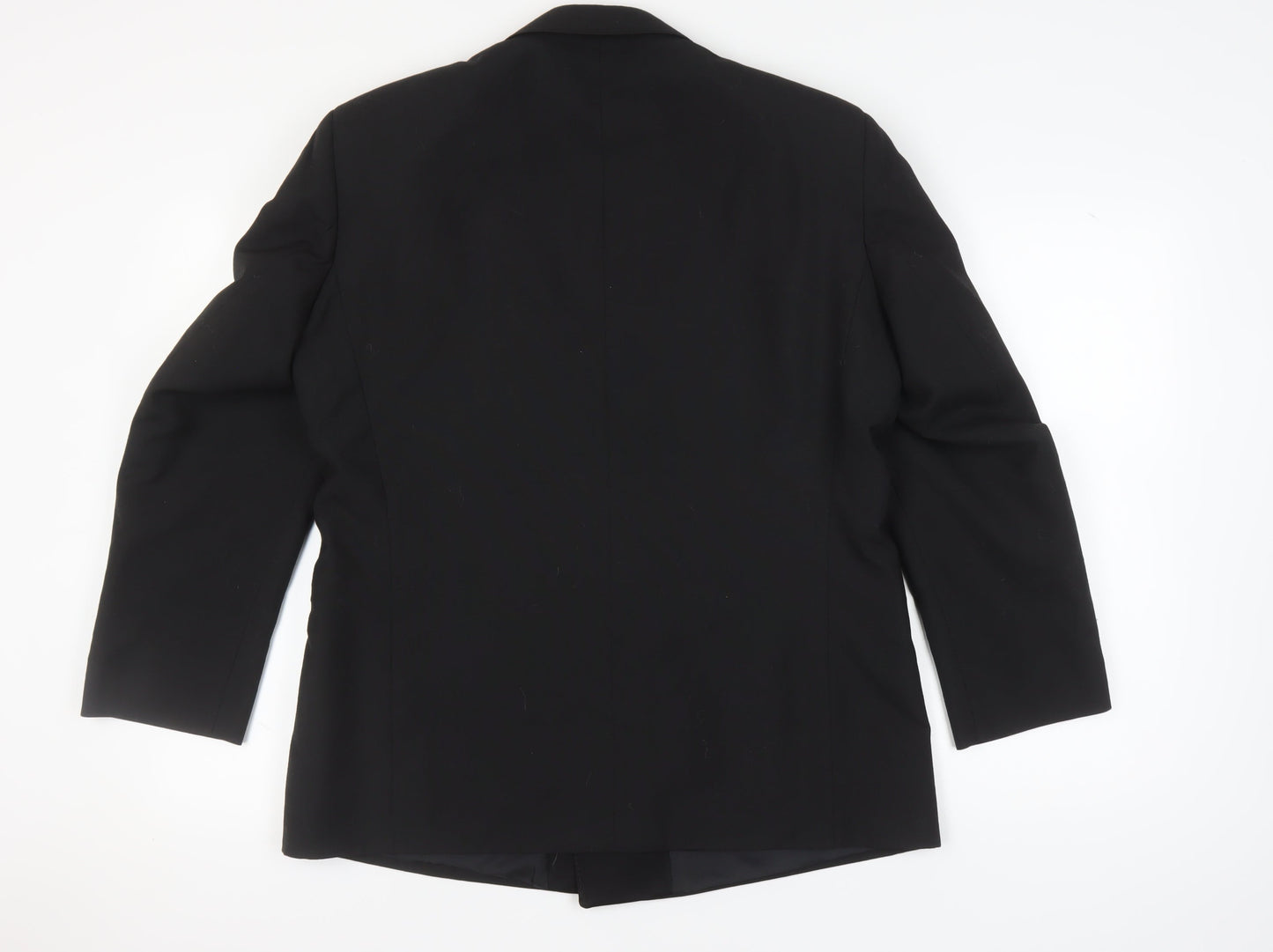 First Avenue Men's Black Double-Breasted Tuxedo Jacket 42S
