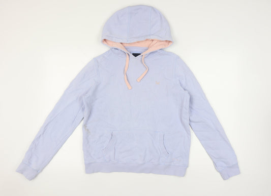 Crew Blue Pullover Hoodie Women M Casual