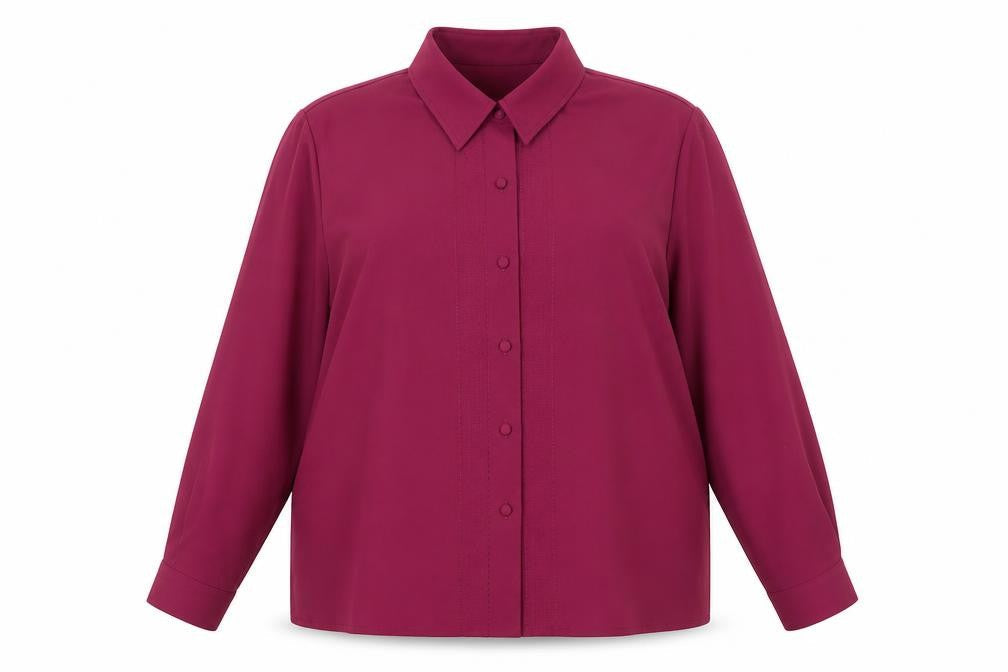 Eastex Women's Purple Button-Up Shirt, Size 18