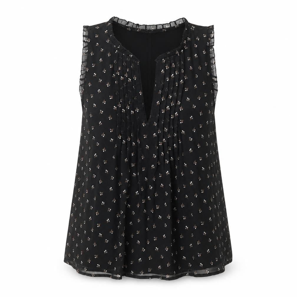 Abercrombie & Fitch Women's Black XS Floral Tank