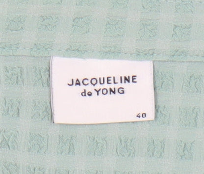 Close-up detail of Jacqueline de Yong Green Blouse, size 12, Women's