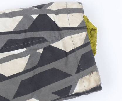 Additional view of ETAGE Women's Grey Rain Coat, size 12, Geometric Pattern