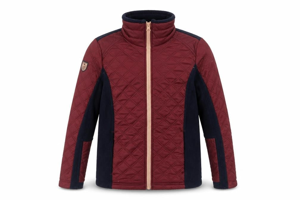 Fouganza Boys' Quilted Jacket, Multicolour, 12-13 Years