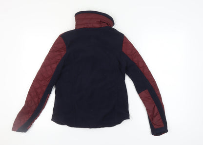 Back view of Fouganza boys’' quilted jacket, multicolour, 12-13 years