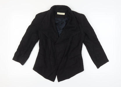 Whistles Women's Black Blazer UK 6 Shawl Lapel