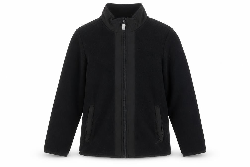 Crane Boys Black Polyester Jacket 7-8 Years