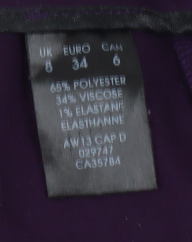 Planet Women's Purple Trousers, Size 8, Classic Workwear