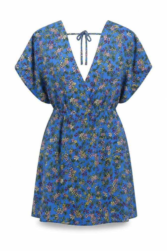 Jacqueline de Yong Women's Blue Floral Dress, Size 8
