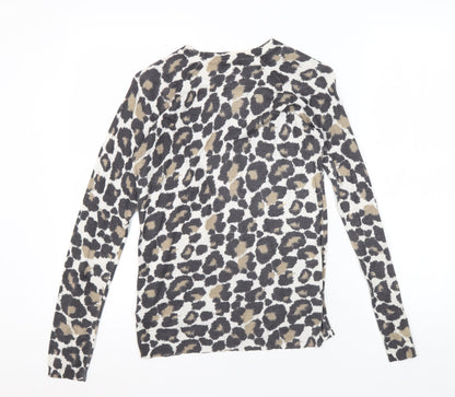 Whistles Women's Multicoloured Animal Jumper Size 8