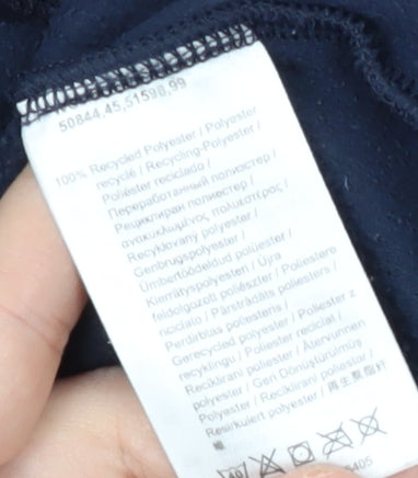 Brand and care label for Helly Hansen Women's Blue Pullover Sweatshirt -, size L
