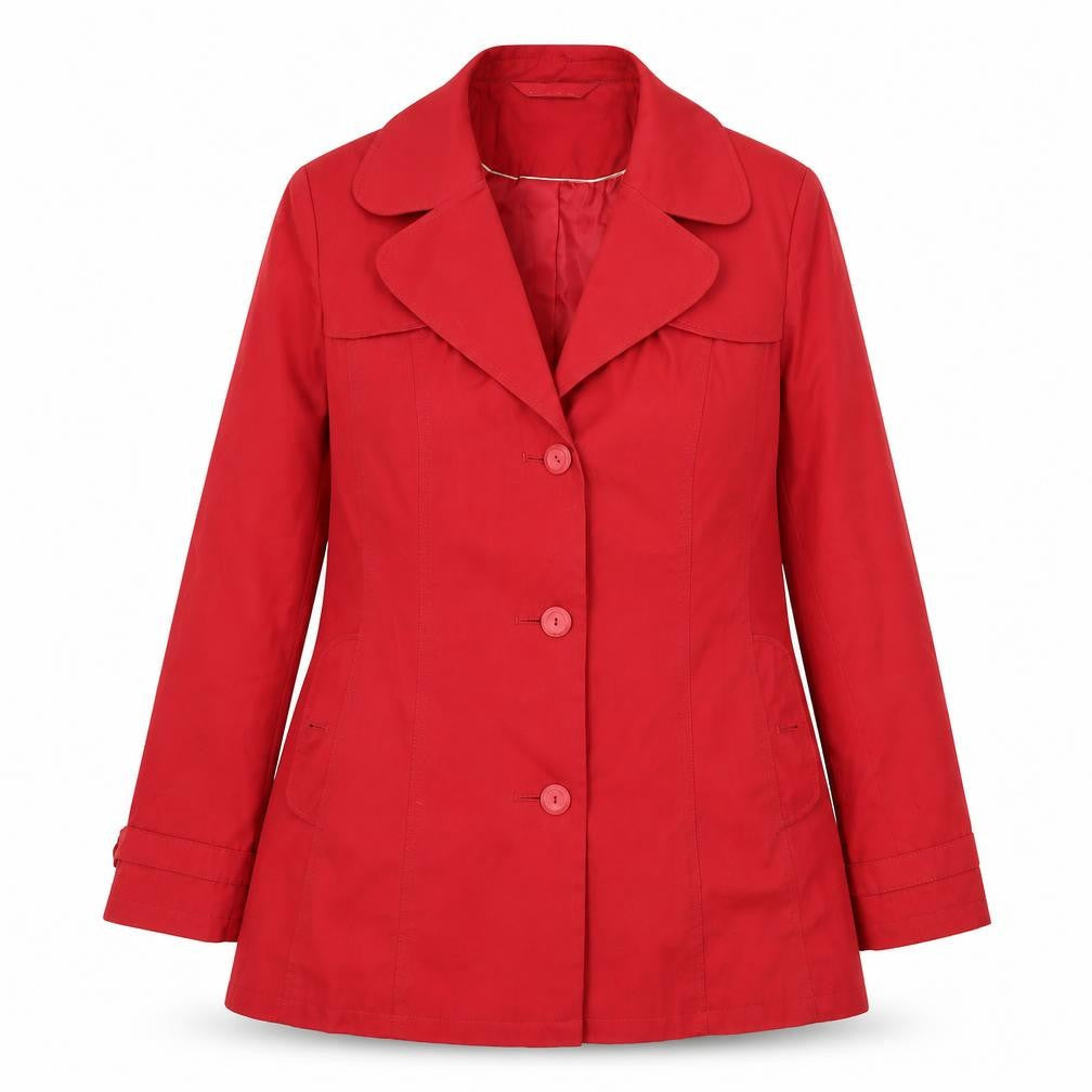 BHS Women's Red Mid-Length Coat Size 14