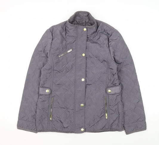 Mintie Girls Quilted Jacket, Size 11, Snap Closure