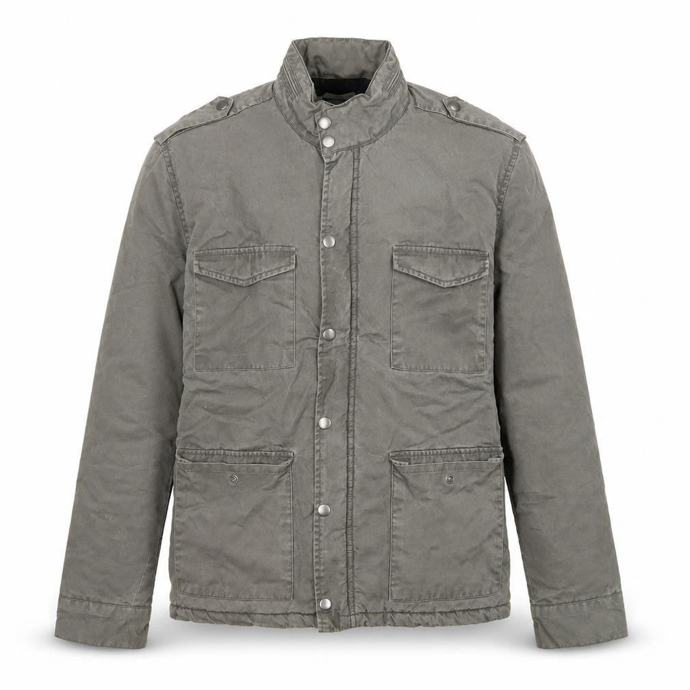 Charcoal Men's Green Military Jacket L Limited Edition