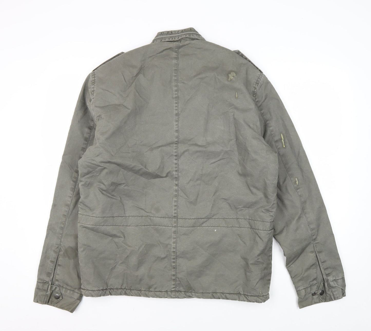 Charcoal Men's Green Military Jacket L Limited Edition