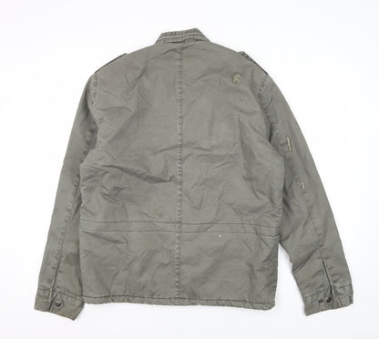 Charcoal Men's Green Military Jacket L Limited Edition