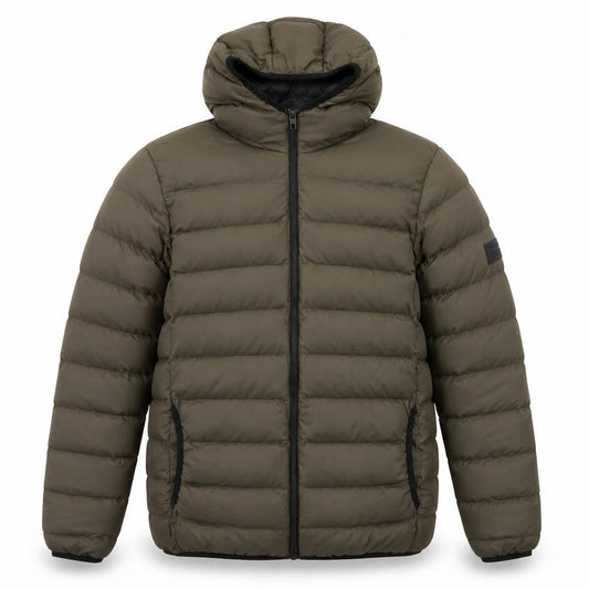 French Connection Men's Green Puffer Jacket S