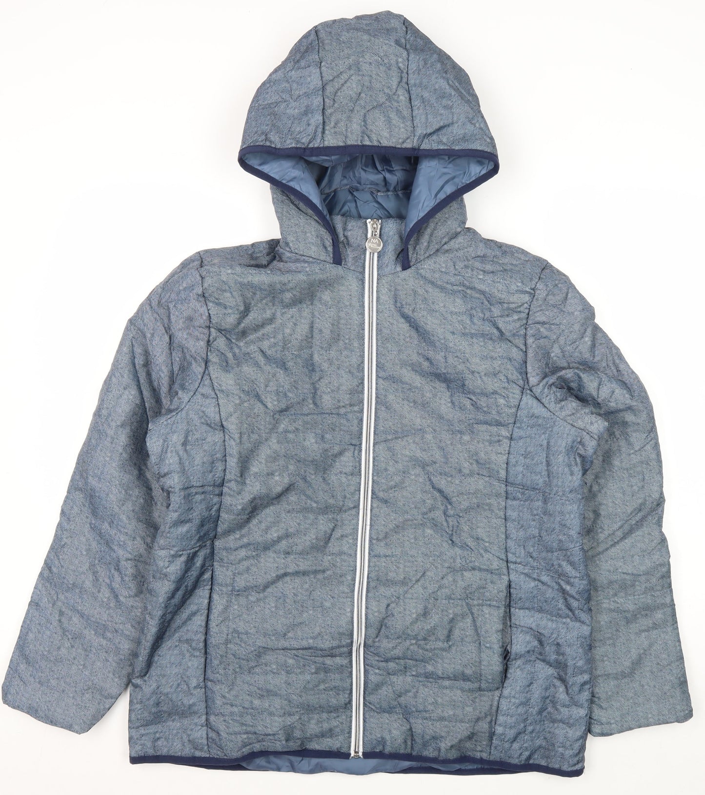 Nathalie Andersen Unisex Blue Hooded Jacket M