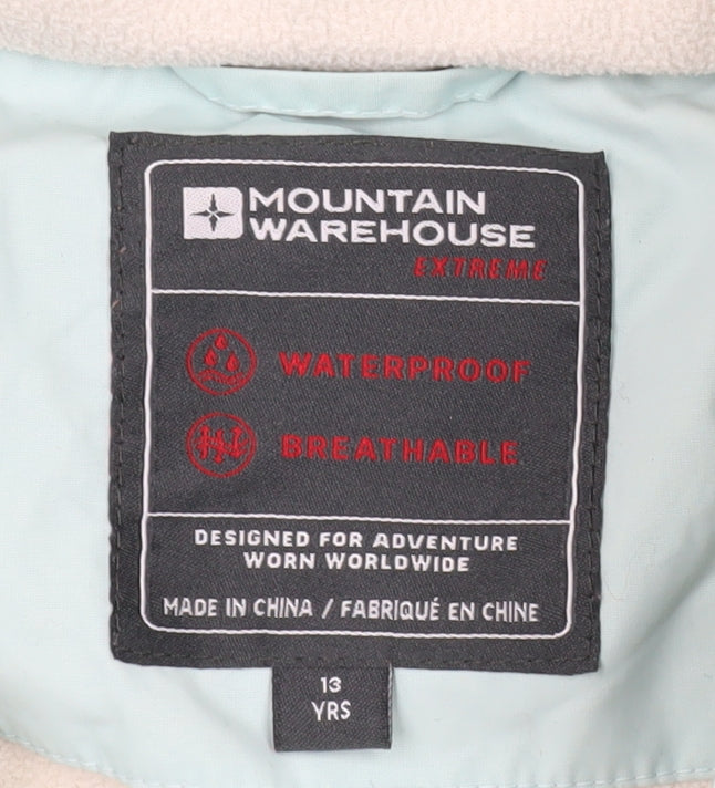 Mountain Warehouse Girls Blue Ski Jacket 13 Years