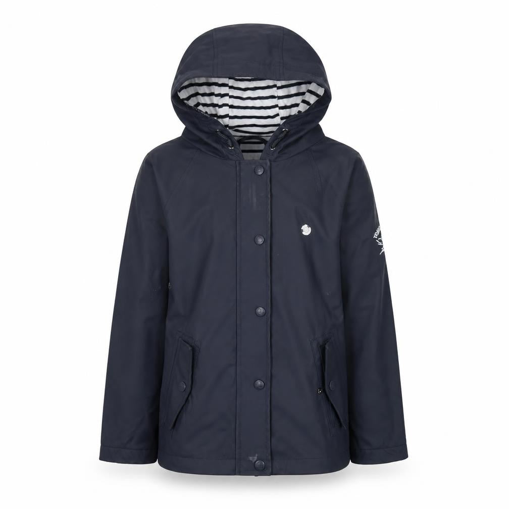 Voile Bleue Boys Blue Hooded Jacket, 8 Years