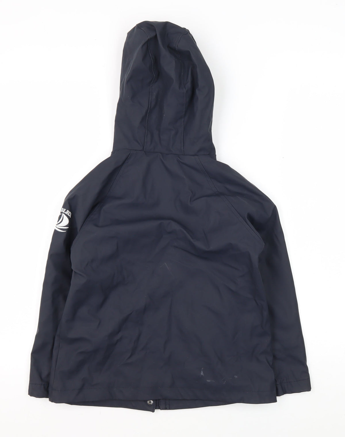 Voile Bleue Boys Blue Hooded Jacket, 8 Years