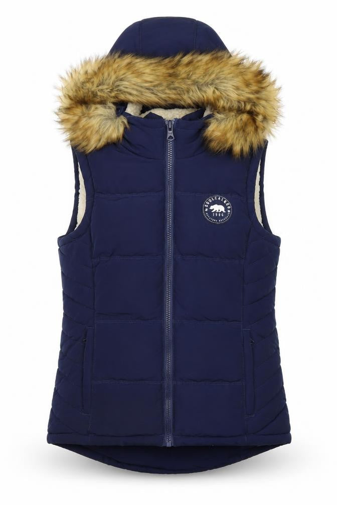 SoulCal & Co Women's Blue Puffer Waistcoat 10