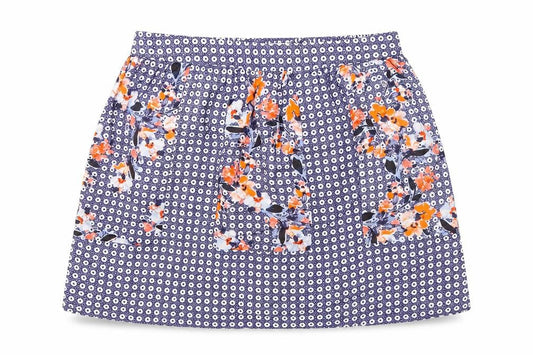 FatFace Women's Multicoloured Knee Length Pleated Skirt