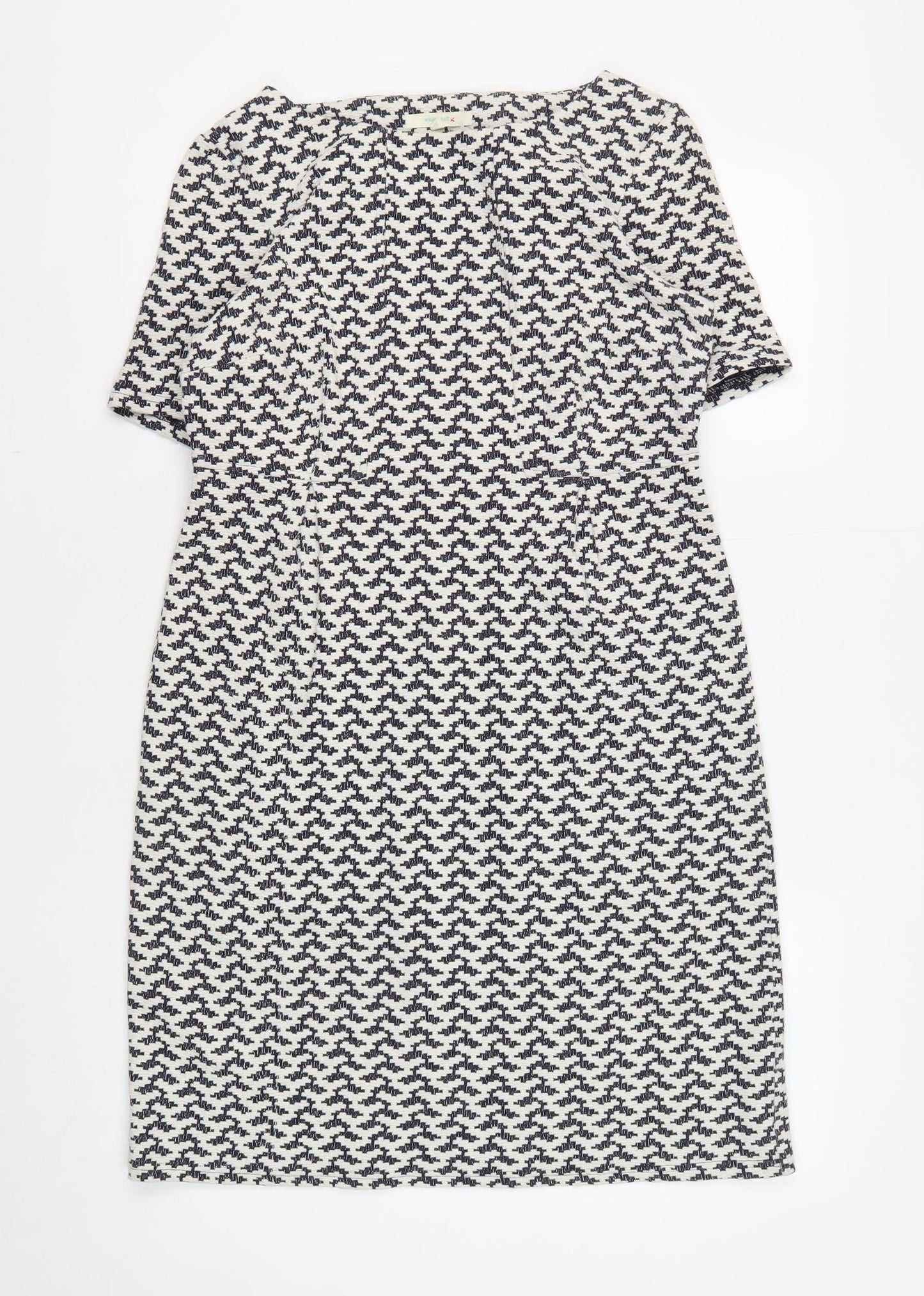 White Stuff Women's Multicoloured Shift Dress Size 10